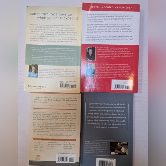 Set Of 4 Christian Paperback Books. One Is A Novel, One Self-help - Picture 2 of 6